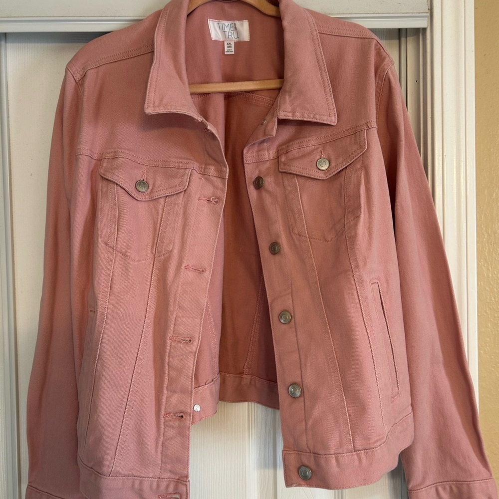 NWOT Time and Tru Dusty Rose Jean Jacket